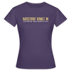 Misstrau' Kamel'n! (trinken wöchentlich) - Frauen Premium T-Shirt - Dunkellila