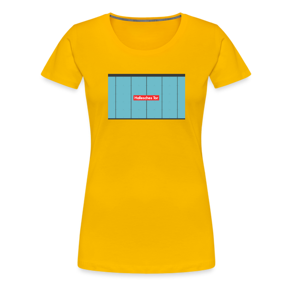 Hallesches Tor - Frauen Premium T-Shirt - Sonnengelb