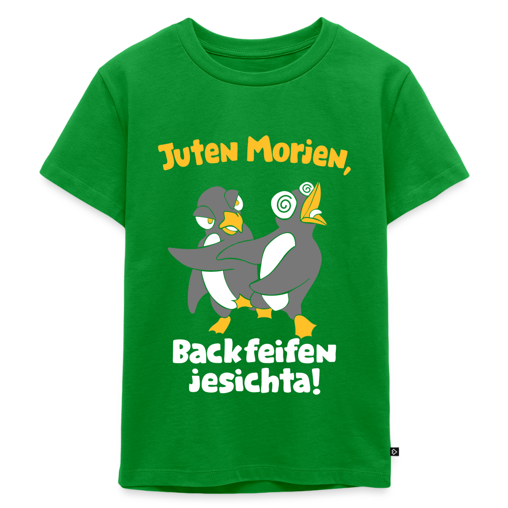 Juten Morjen, Backfeifenjesichta! - Kinder Premium T-Shirt - Grün
