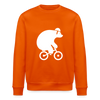 Fahrradbär - Unisex Bio Sweatshirt - Tieforange