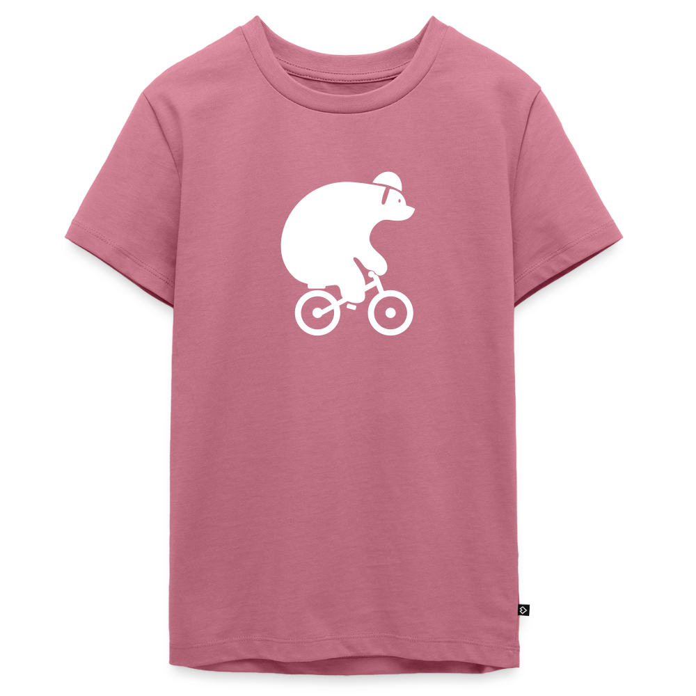 Fahrradbär - Teenager Premium T-Shirt - Mauve