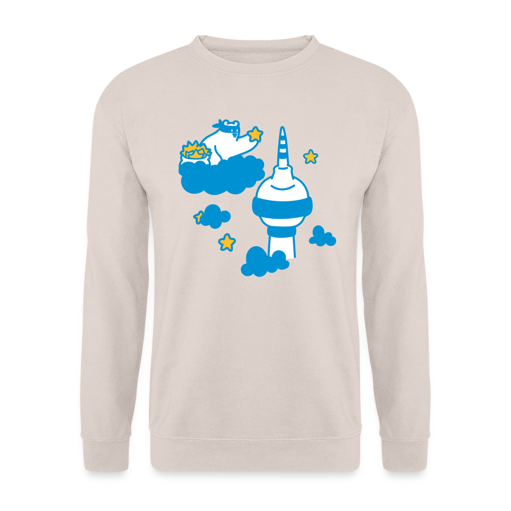 Berliner Bär bei Nacht - Unisex Pullover - Sand