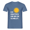 Ick knutsch dir Sonne! - Männer Premium T-Shirt - Taubenblau