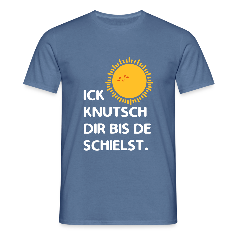 Ick knutsch dir Sonne! - Männer Premium T-Shirt - Taubenblau 