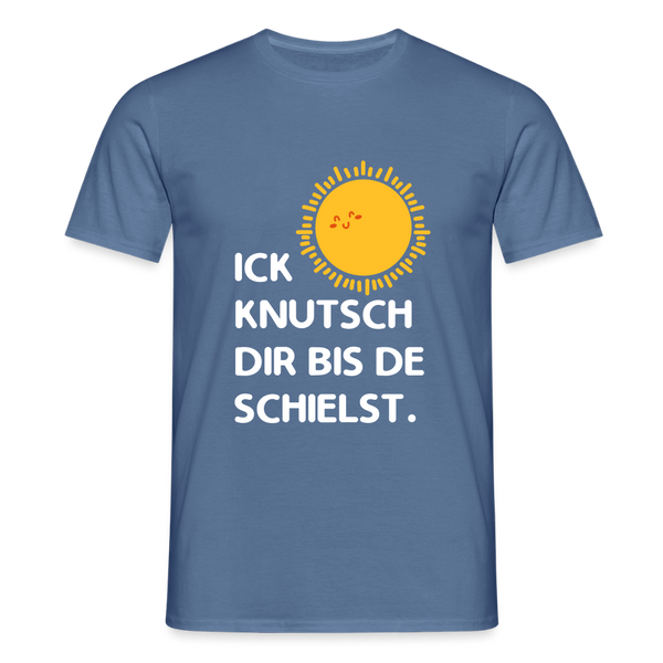 Ick knutsch dir Sonne! - Männer Premium T-Shirt - Taubenblau 