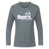 Remix. - Frauen Sport Langarmshirt - Grau