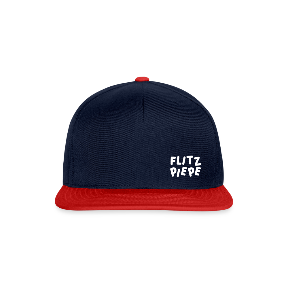 Flitz piepe - Snapback Cap - Navy/Rot