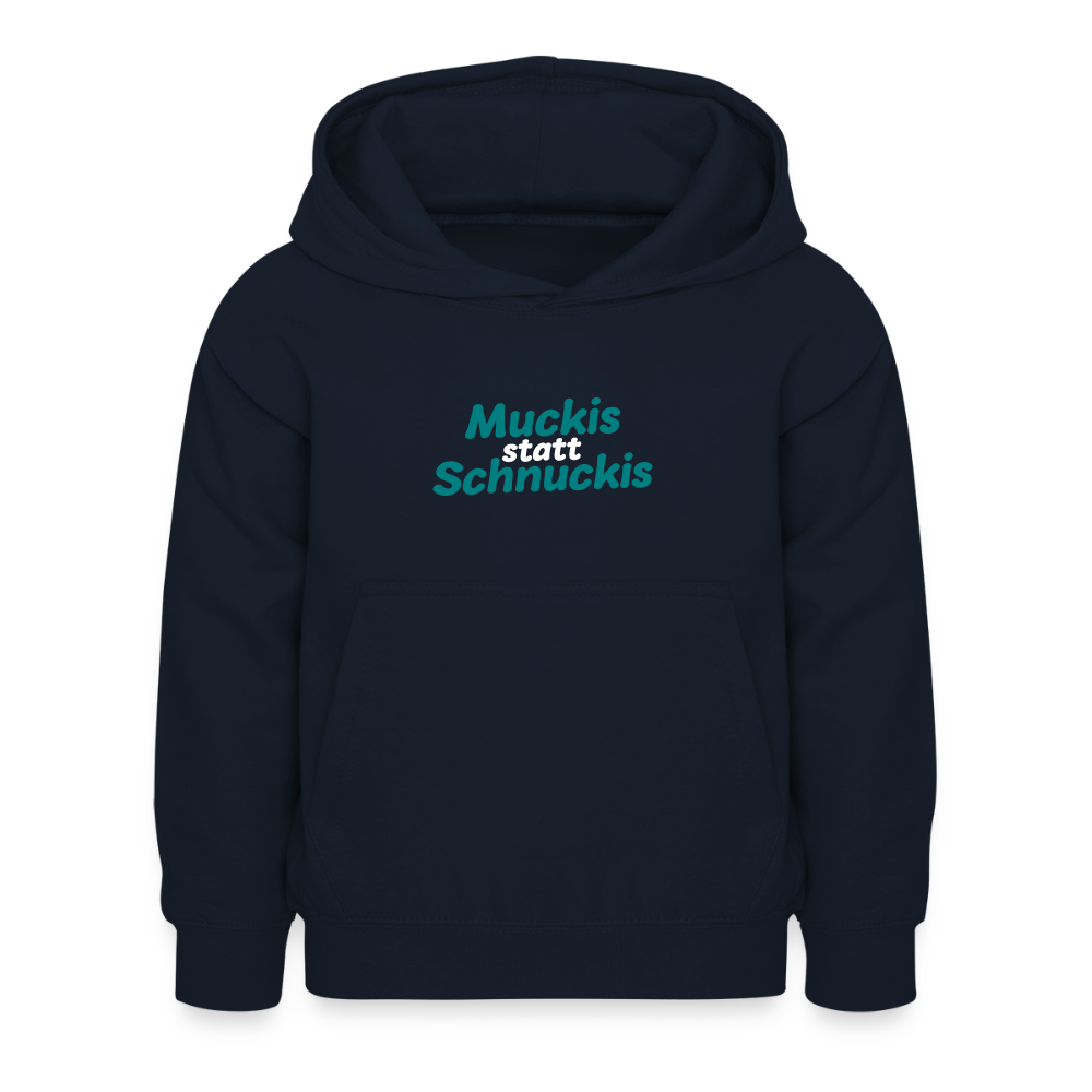Muckis statt Schnuckis - Kinder Hoodie - Navy