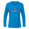 Zimtzicke - Frauen Sport Langarmshirt - Saphirblau