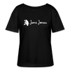 Janz Jenau - Relaxed Rundhals Frauen Bio-T-Shirt - Schwarz