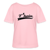 F'hain - Relaxed Rundhals Frauen Bio-T-Shirt - Hellrosa