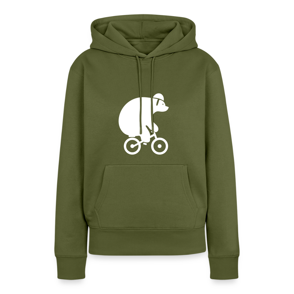 Fahrradbär - Frauen Premium Hoodie - Khaki