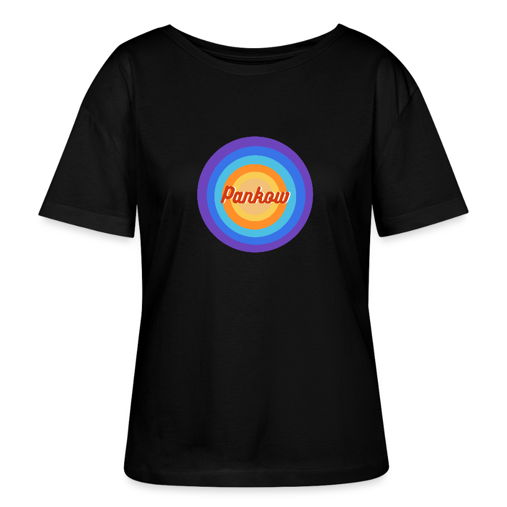 Pankow Retro - Relaxed Rundhals Frauen Bio-T-Shirt - Schwarz