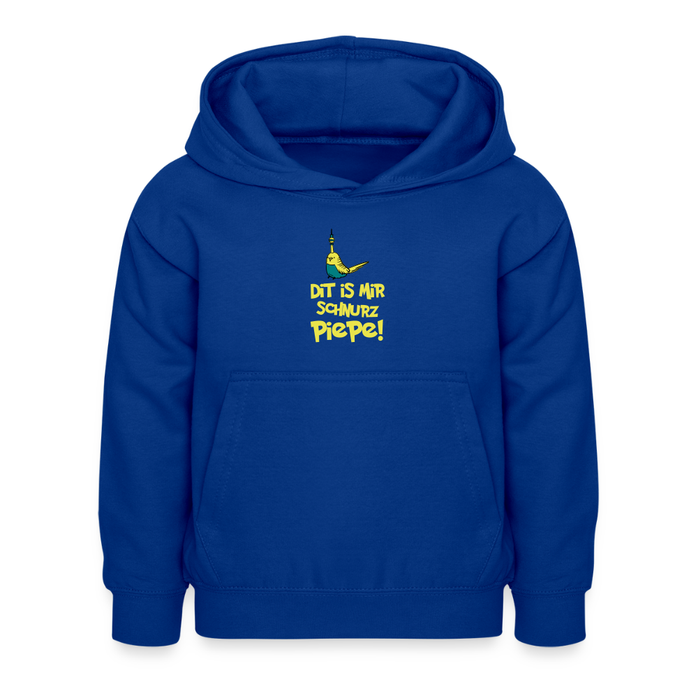 Schnurz Piepe mit Piep - Kinder Hoodie - Royalblau