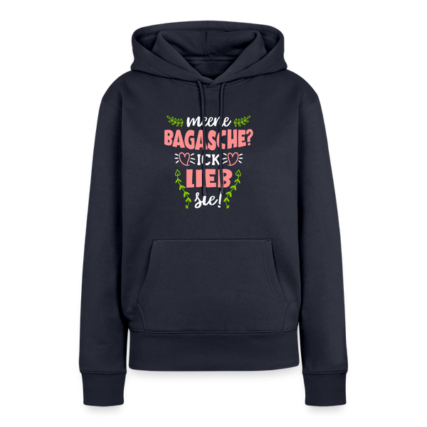 Meene Bagasche Ick Lieb Sie - Frauen Premium Hoodie - Navy