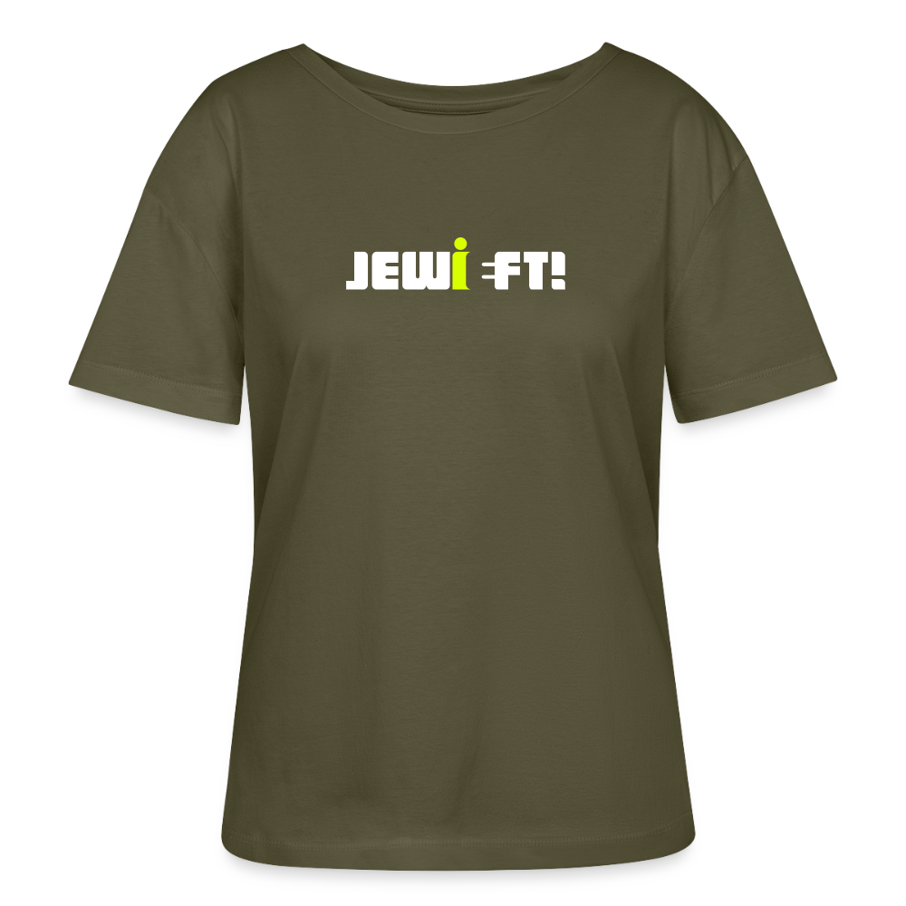 Jewieft! - Relaxed Rundhals Frauen Bio-T-Shirt - Khaki