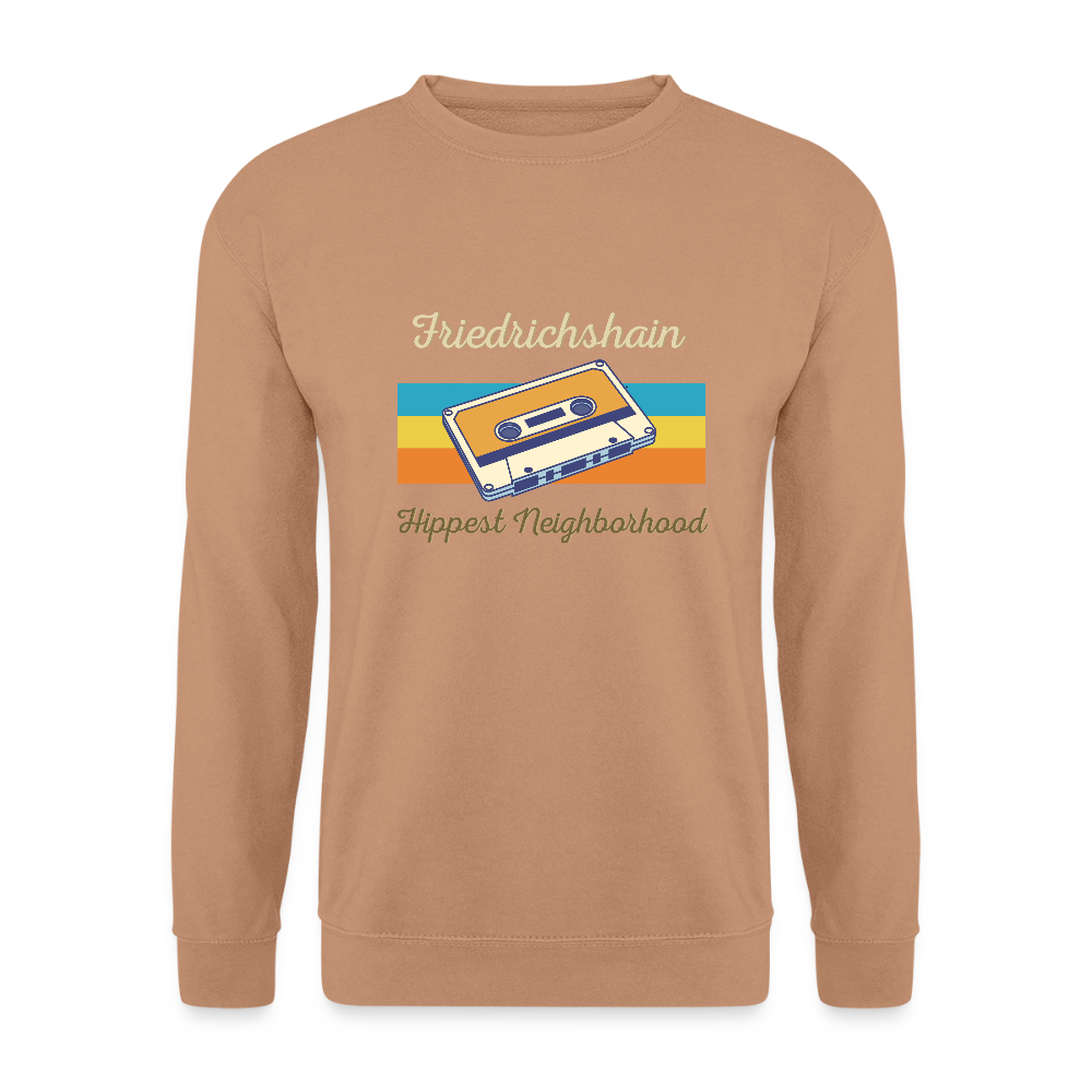 Friedrichshain Hippest Neighborhood - Unisex Pullover - Mocca