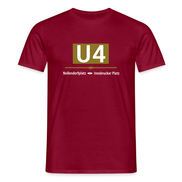 U4 - Männer Premium T-Shirt - Ziegelrot