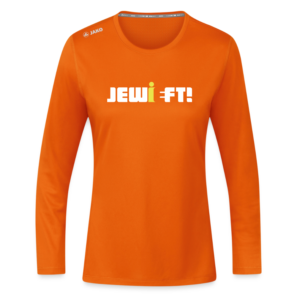 Jewieft! - Frauen Sport Langarmshirt - Neonorange