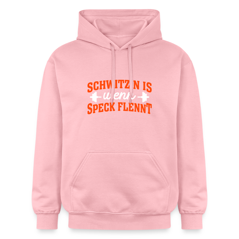 Schwitz'n is wenn Speck flennt - Hoodie - Hellrosa