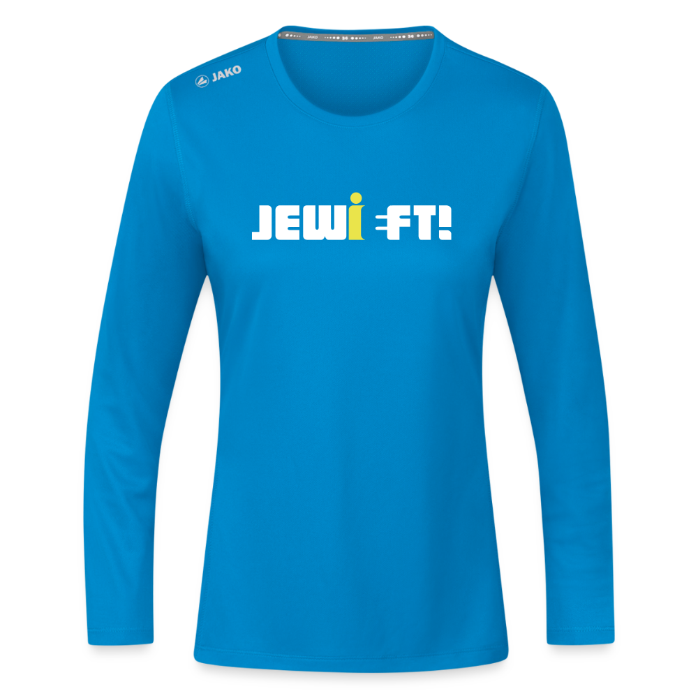 Jewieft! - Frauen Sport Langarmshirt - Saphirblau
