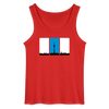 Berliner Skyline in Streifen - Männer Tank Top - Rot