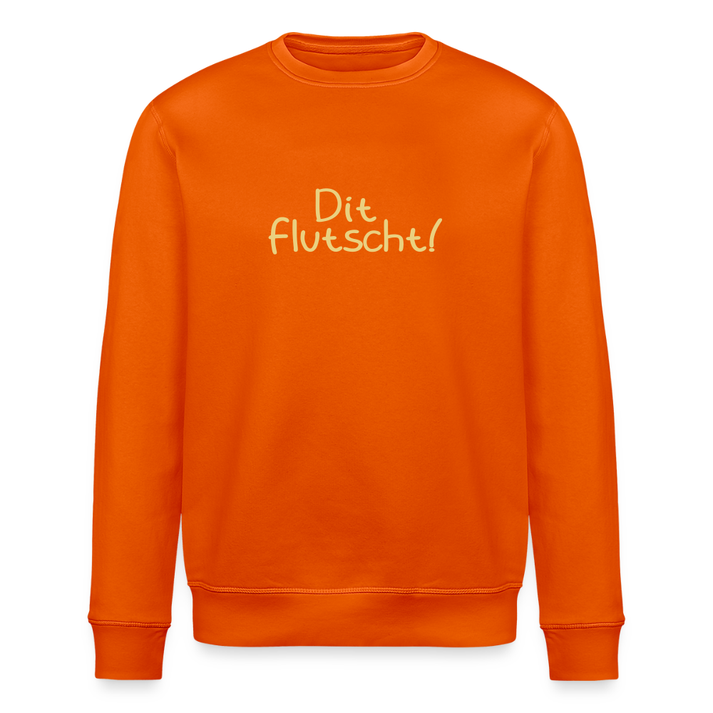 Dit flutscht! - Unisex Bio Sweatshirt - Tieforange