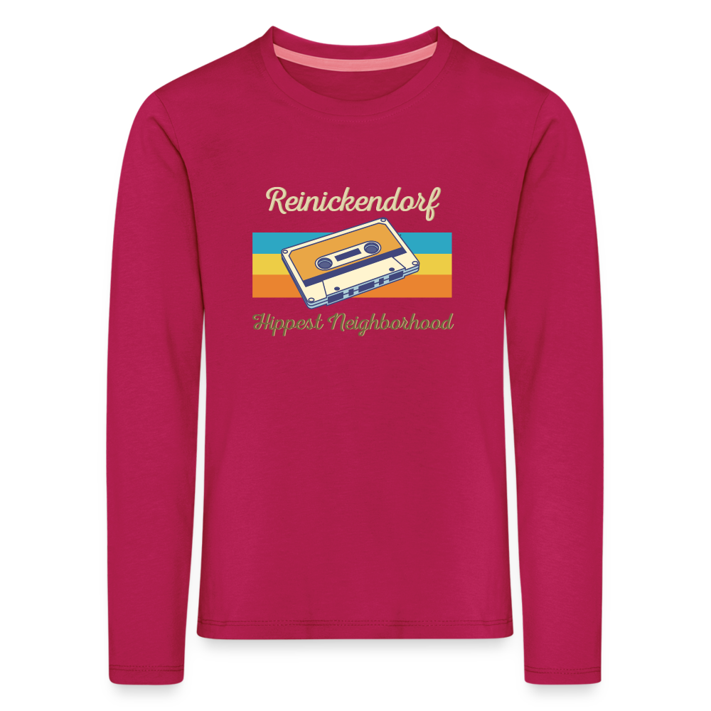 Reinickendorf  Hippest Neighborhood - Kinder Langarmshirt - dunkles Pink