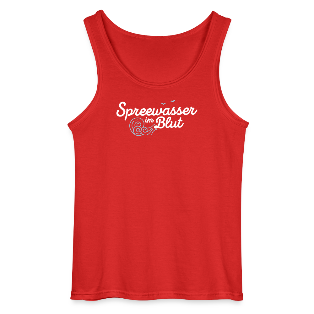 Spreewasser im Blut - Männer Tank Top - Rot