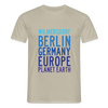 Wilmersdorf Planet Earth - Männer Premium T-Shirt - Sandbeige