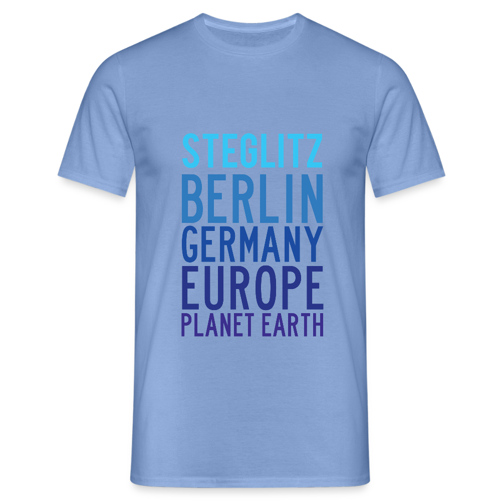 Steglitz Planet Earth - Männer Premium T-Shirt - carolina blue