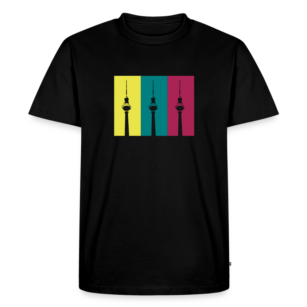 Berlin Retro - Männer Premium T-Shirt - Schwarz
