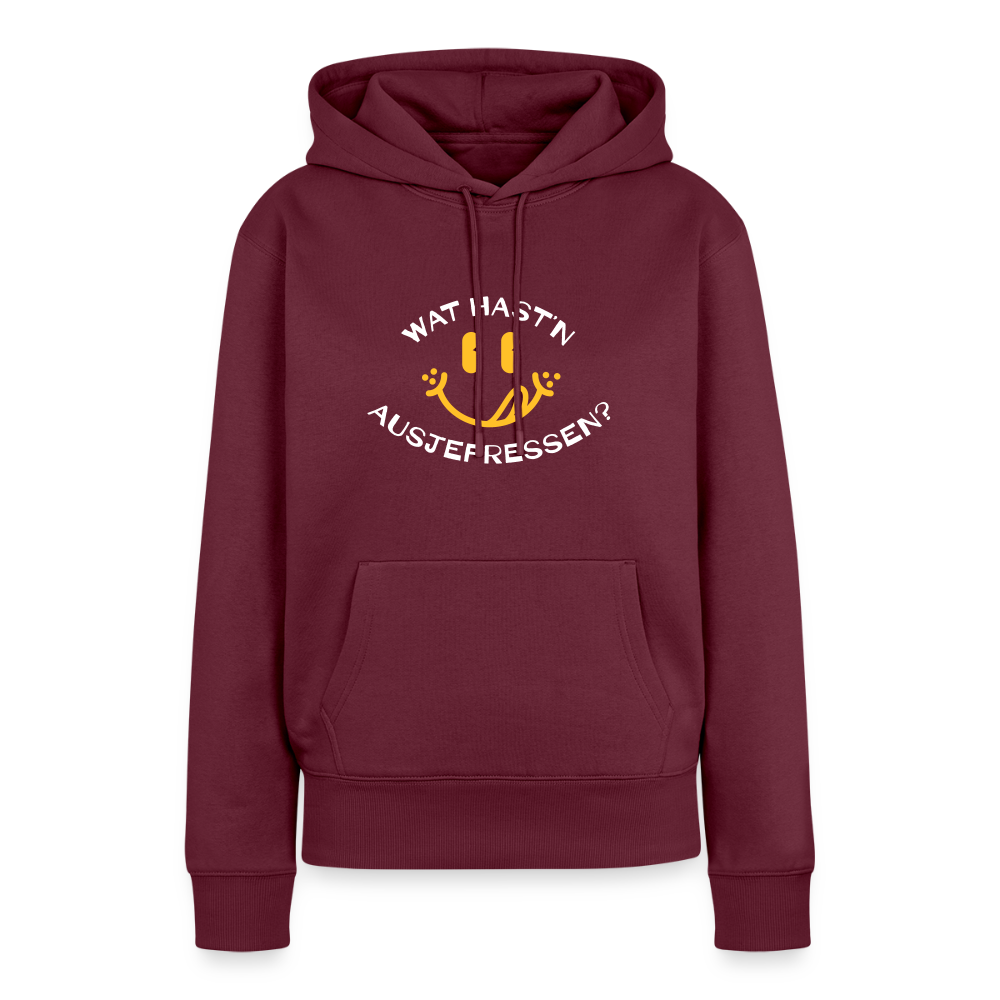 Wat Hast’n Ausjefressen - Frauen Premium Hoodie - Burgunderrot