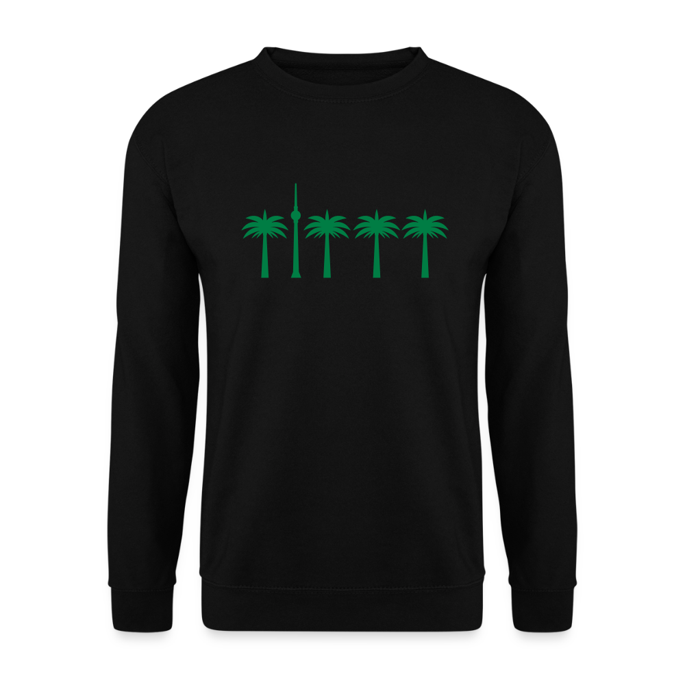 Berlin unter Palmen - Unisex Pullover - Schwarz