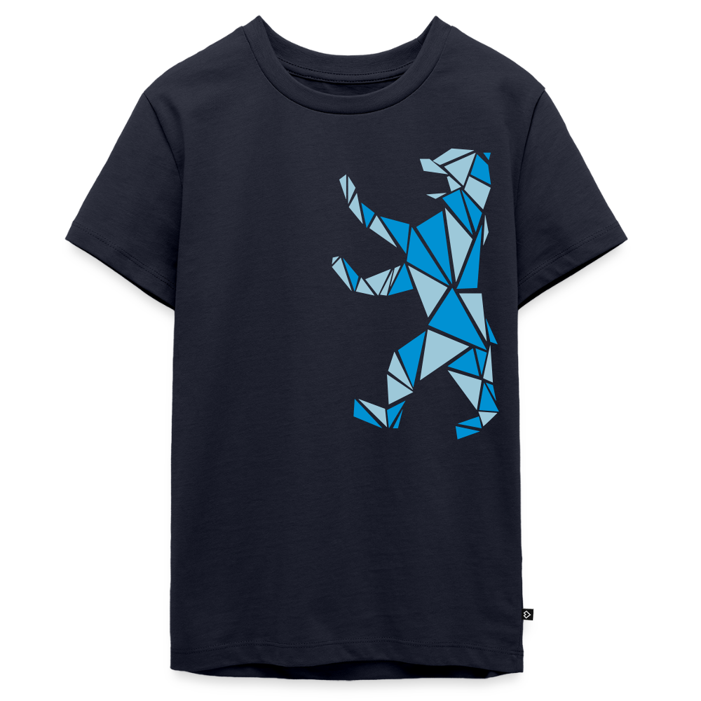 Berliner Bär Geometrie - Teenager Premium T-Shirt - Navy