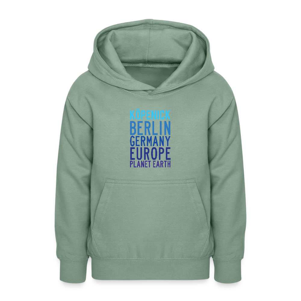 Köpenick Planet Earth - Teenager Hoodie - Graugrün