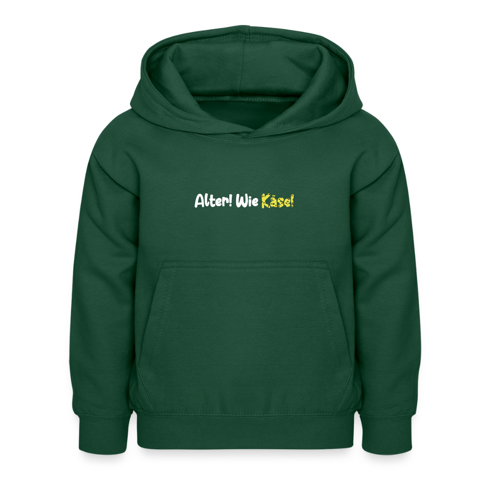 Alter! Wie Käse! - Kinder Hoodie - Flaschengrün