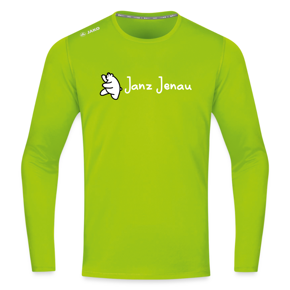 Janz Jenau - Männer Sport Langamshirt - Neongrün