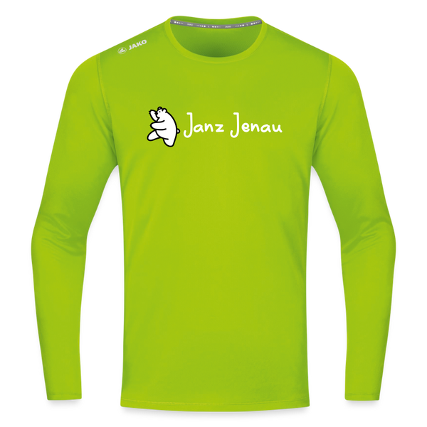 Janz Jenau - Männer Sport Langamshirt - Neongrün
