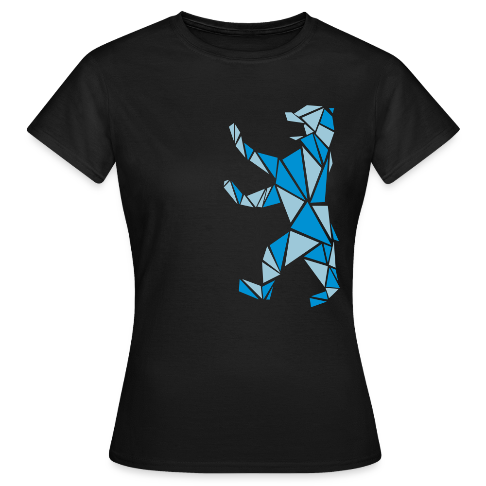 Berliner Bär Geometrie - Frauen Premium T-Shirt - Schwarz