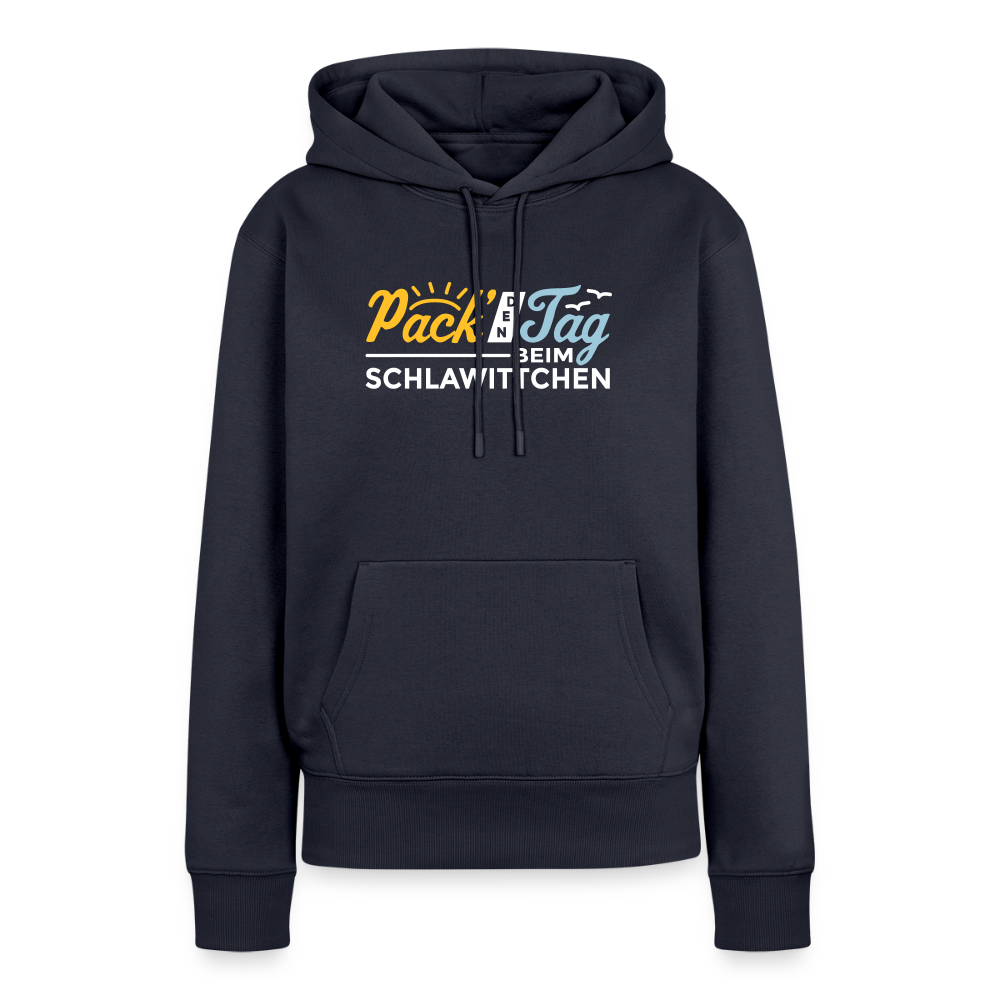 Pack' den Tag beim Schlawittchen - Frauen Premium Hoodie - Navy
