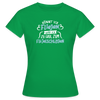 Könnt' ick fliejen, wär ick zu faul zum Flüjelschlagen - Frauen Premium T-Shirt - Kelly Green