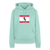 Berliner Flagge mit Hund - Frauen Premium Hoodie - Mint 