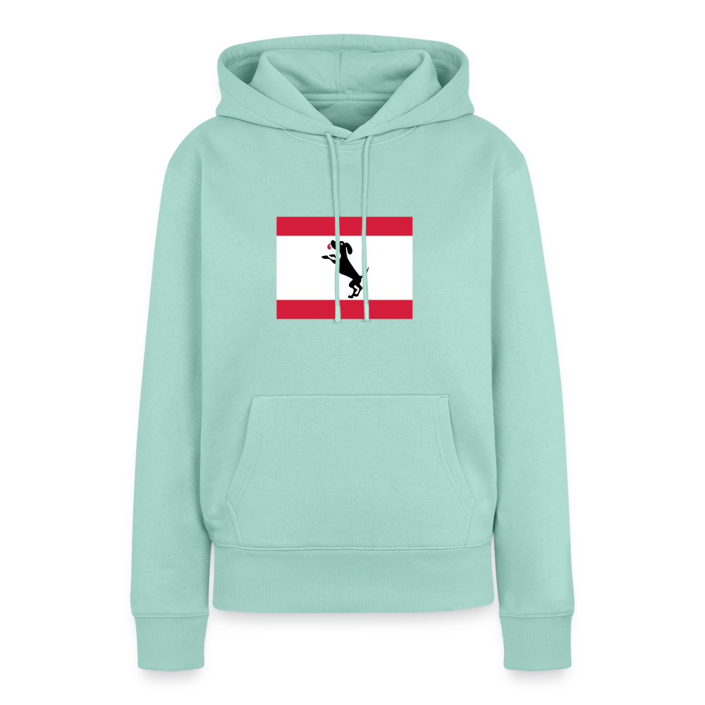 Berliner Flagge mit Hund - Frauen Premium Hoodie - Mint 