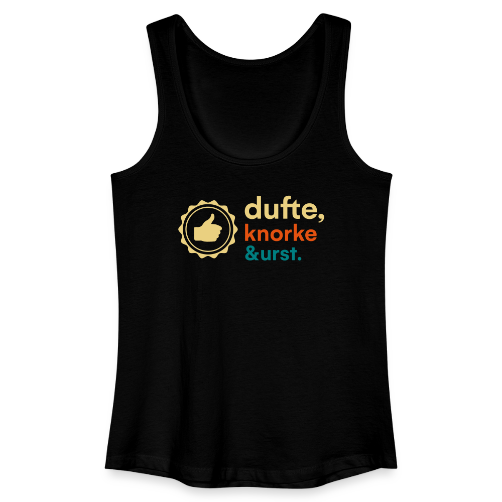 Dufte, Knorke, Urst - Frauen Bio Tank Top - Schwarz