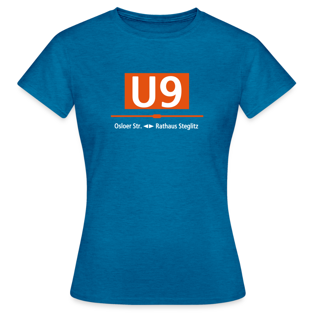 U9 - Frauen Premium T-Shirt - Antikblaues Saphir meliert