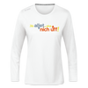Jib allet, aba nich uff! - Frauen Sport Langarmshirt - Weiß