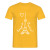 Eiffelturm in Berlin Bonjour - Männer Premium T-Shirt - Gelb