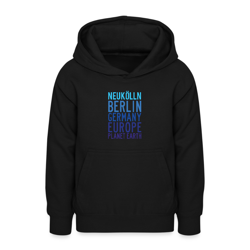Neukölln Planet Earth - Teenager Hoodie - Schwarz