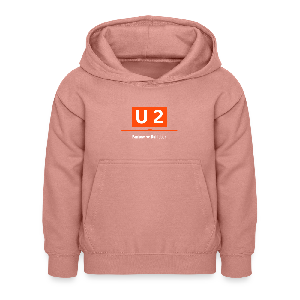 U2 Berlin - Kinder Hoodie - Altrosa